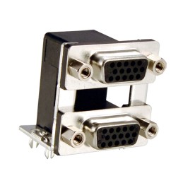 1 pcs : K42X-E15S/S-A4NJ - CONN D-SUB HD RCPT 15P R/A SLDR