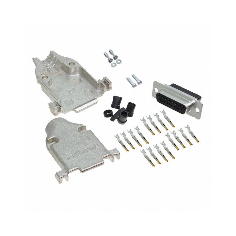 1 pcs : 749806-8 - CONN D-SUB RCPT 15POS CRIMP