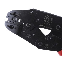 1 pcs - RS PRO Hand Ratcheting Crimp Tool for Flag Shoe Flat Connectors, 0,75 - 2,5mm² Wire
