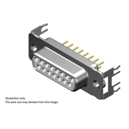 1 pcs : 1731090862 - FCT DSUB STR PC RCPT 09 PN W/LAT