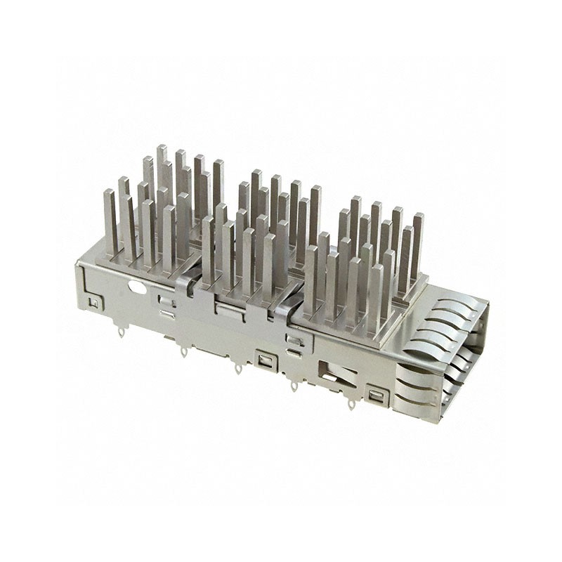 1 pcs : 1888631-3 - CONN QSFP+ CAGE W/HSINK PRESS RA