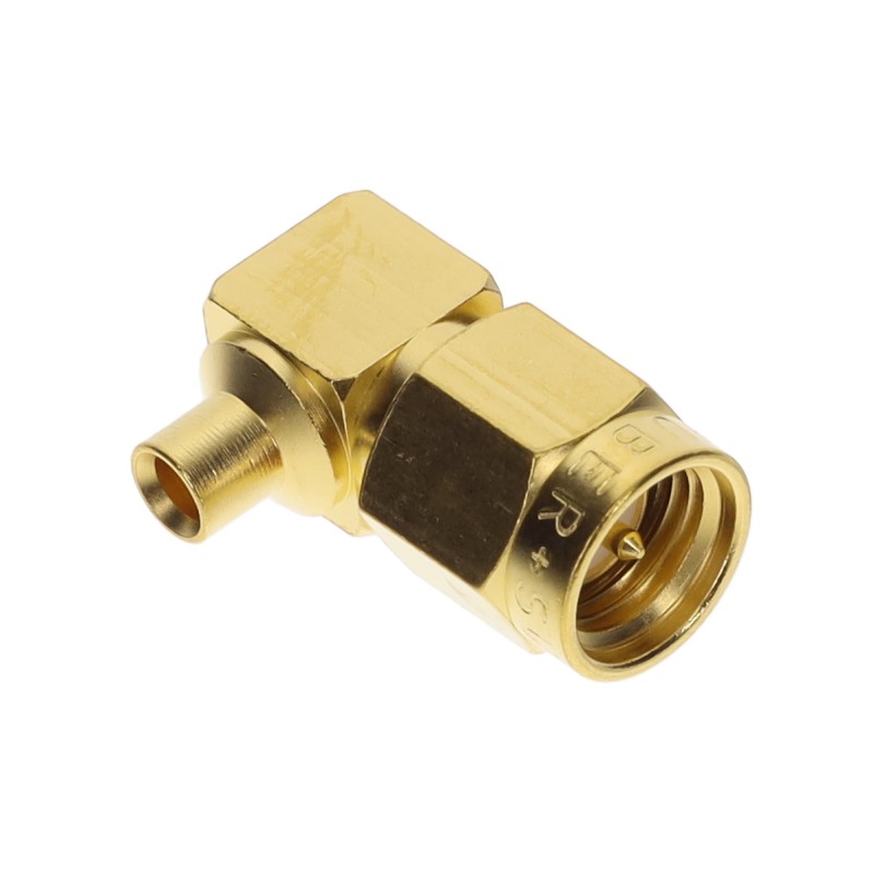 1 pcs : 16_SMA-50-2-103/111_NH - SMA RIGHT ANGLE CABLE PLUG(M)