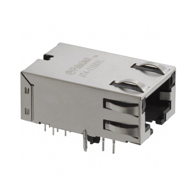 1 pcs : JT4-1120HL - CONN JACK 1PORT 10G BASE-T PCB