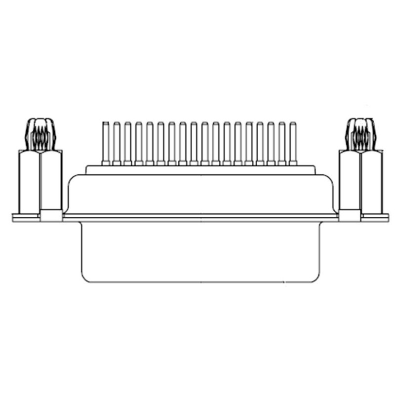 1 pcs : 1731130237 - CONN D-SUB HD RCPT 62P VERT SLDR