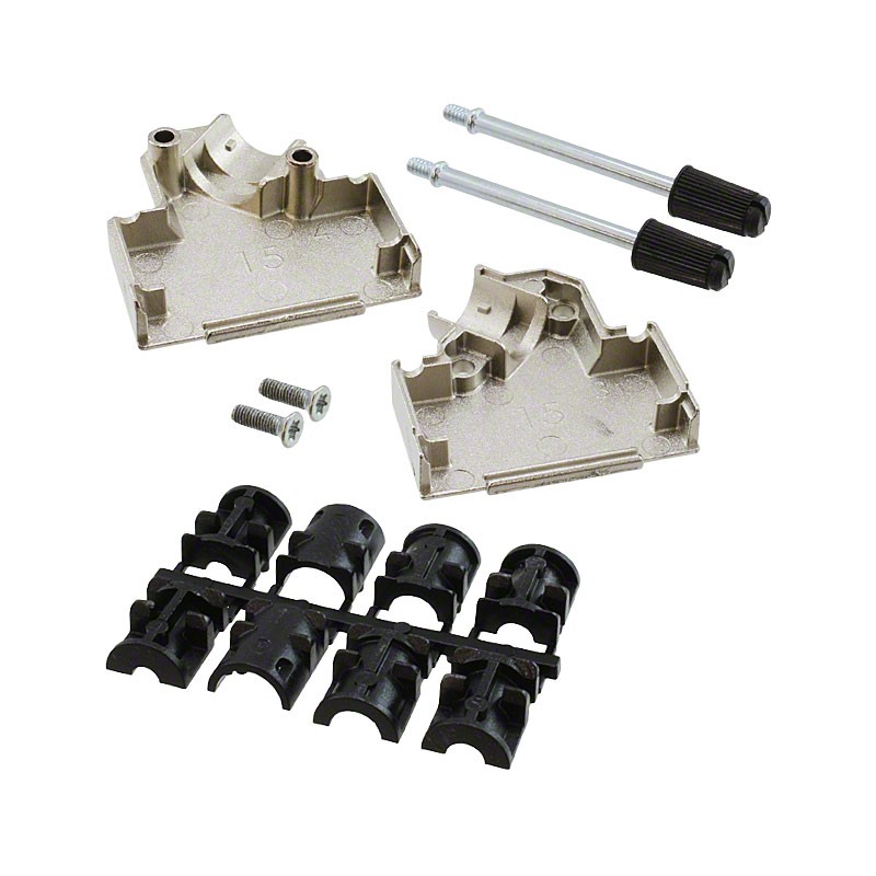 1 pcs : 5-1478763-2 - CONN BACKSHELL 15POS 45DEG SHLD