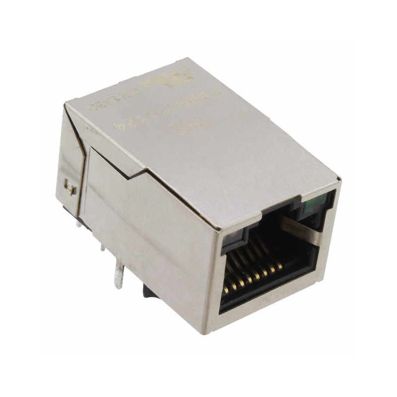 1 pcs : 7499110124 - CONN JACK 1PORT 1000 BASE-T PCB