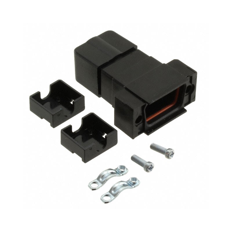 1 pcs : 1731100016 - CONN BACKSHELL 9POS 180DEG BLACK