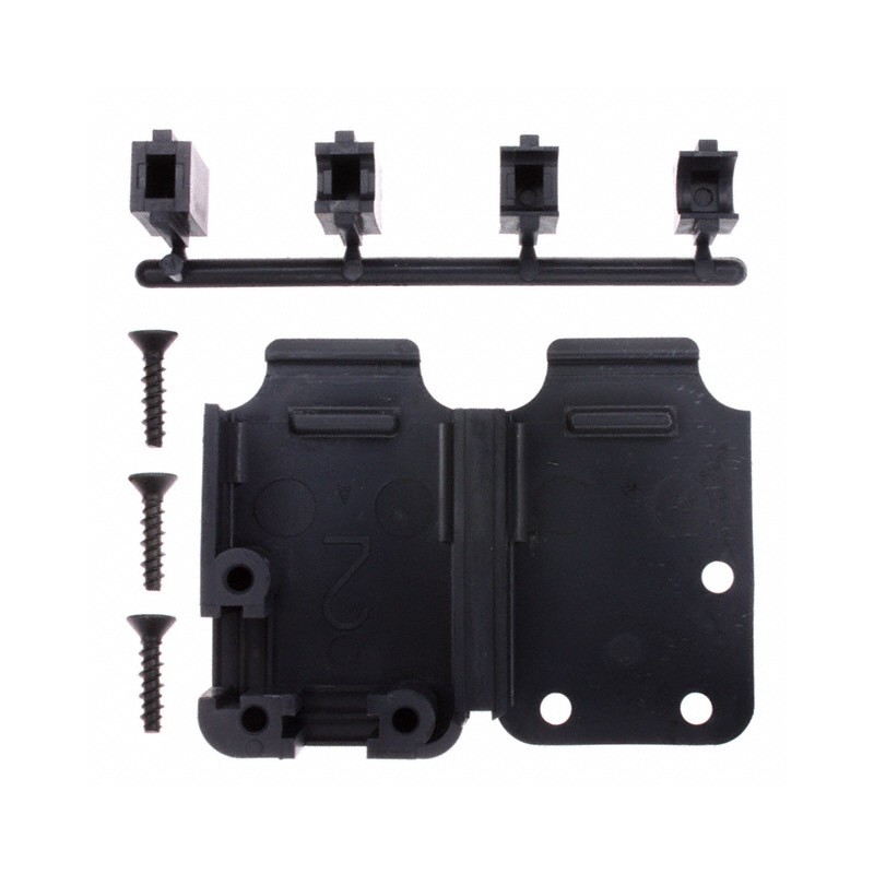 1 pcs : 207470-1 - CONN BACKSHELL 15P 90/180DEG BLK