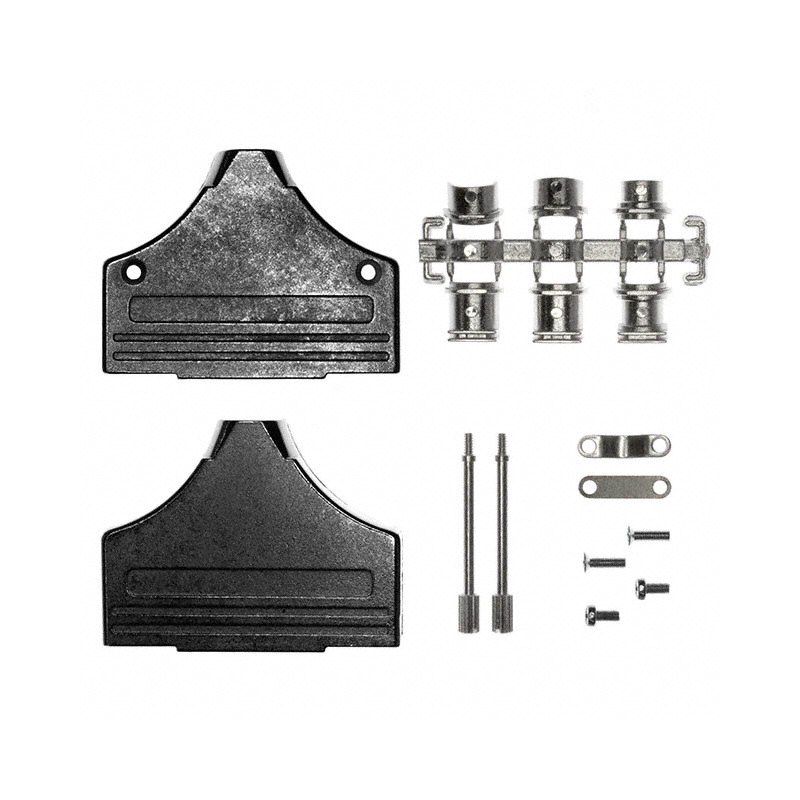 1 pcs : 952-037-030R121 - CONN BACKSHELL 37POS 180DEG SHLD