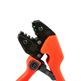 1 pcs - RS PRO Hand Ratcheting Crimp Tool for Insulated Spade Connectors, 0,1 - 1,5mm² Wire