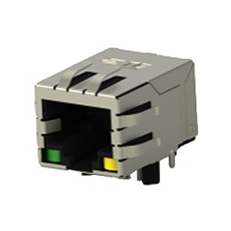 1 pcs : 2337992-4 - CONN JACK 1PORT 100 BASE-T PCB