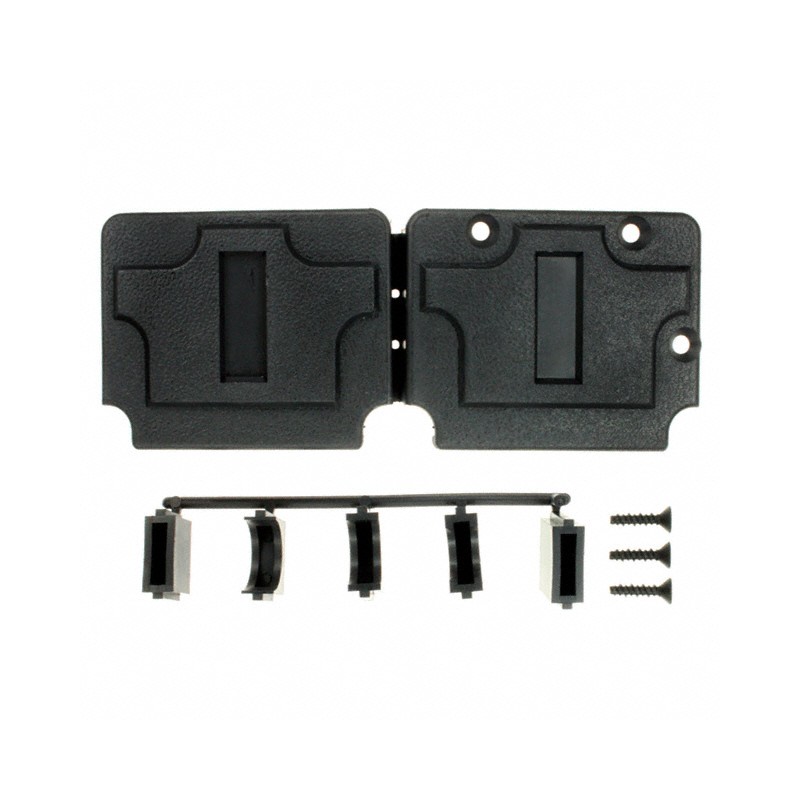 1 pcs : 207476-1 - CONN BACKSHELL 50P 90/180DEG BLK