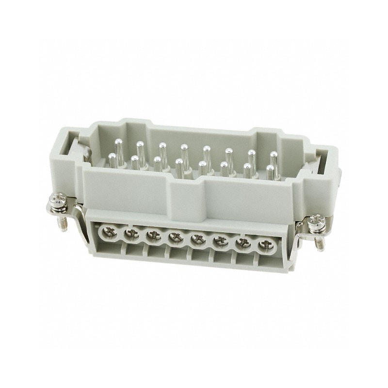 1 pcs : HE-016-M - INSERT MALE 16POS SCREW