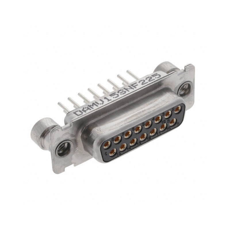 1 pcs : DAMV15SNF225 - CONN D-SUB RCPT 15P PNL MNT SLDR