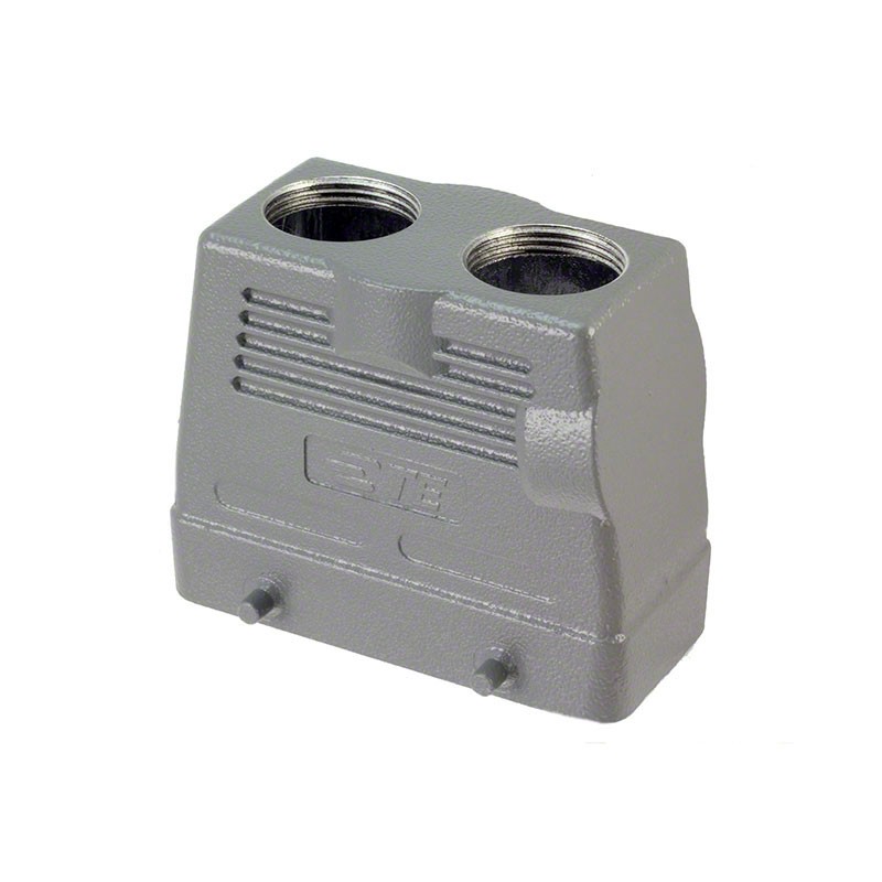 1 pcs : H16B-TGH-2PG21 - CONN HOOD TOP DUAL SZ16B PG21
