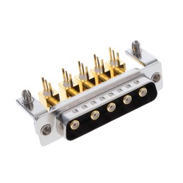 1 pcs : 685M5W5103L461 - CONN D-SUB PLUG 5POS R/A SLDR