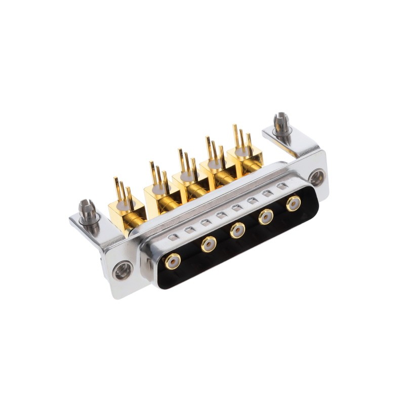 1 pcs : 685M5W5103L461 - CONN D-SUB PLUG 5POS R/A SLDR