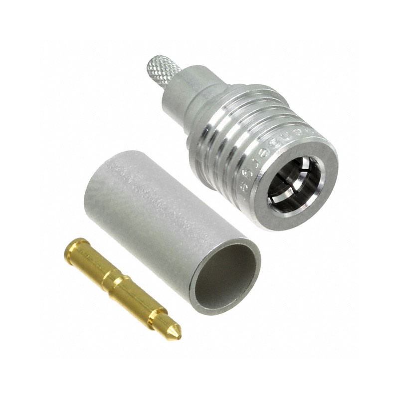 1 pcs : 28S107-302N5 - CONN QMA PLUG STR 50OHM SOLDER