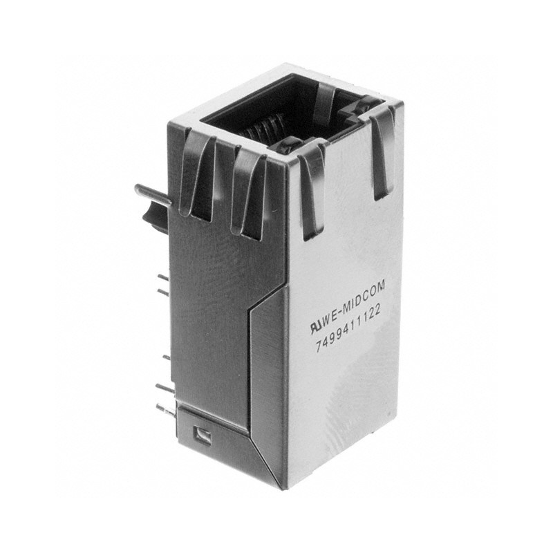 1 pcs : 7499411122 - CONN JACK 1PORT 100 BASE-T PCB