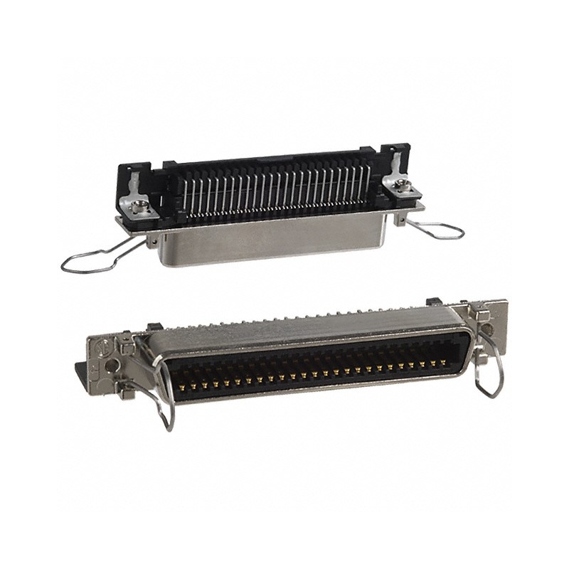 1 pcs : 5555149-1 - CONN RCPT 50POS R/A SOLDER