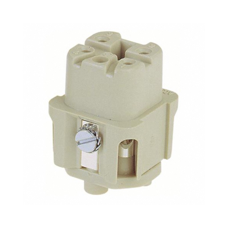 1 pcs : 09200042711 - INSERT FEMALE 4POS+1GND SCREW