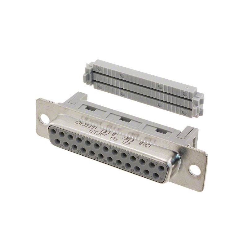 1 pcs : 09663186500 - CONN D-SUB RCPT 25P PNL MNT IDC