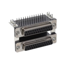 1 pcs : K42X-B25S/S-A4N - CONN D-SUB RCPT 25POS R/A SLDR