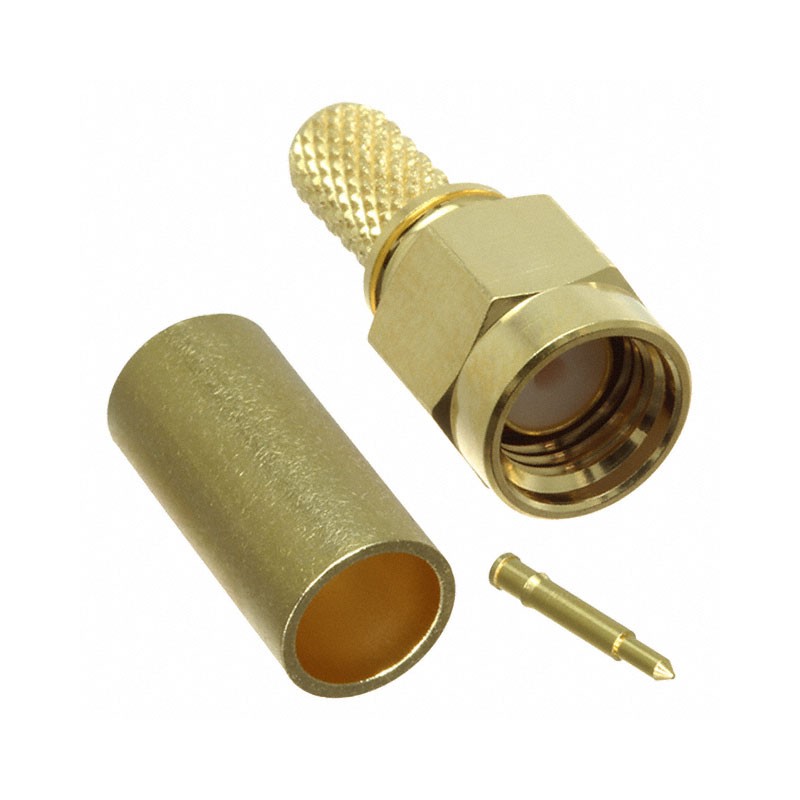 1 pcs : 32S107-306L5 - CONN SMA PLUG STR 50OHM SOLDER