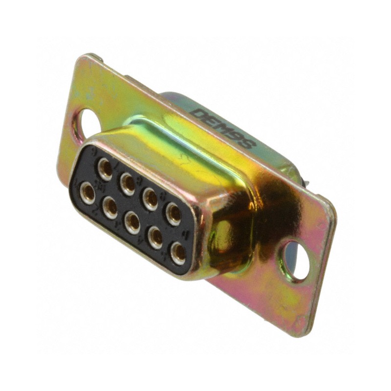 1 pcs : DEM-9S - CONN D-SUB RCPT 9POS PNL MNT