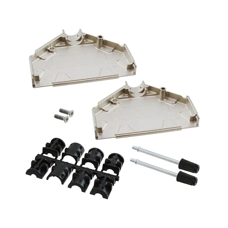 1 pcs : 5-1478762-4 - CONN BACKSHELL 37POS 180DEG SHLD