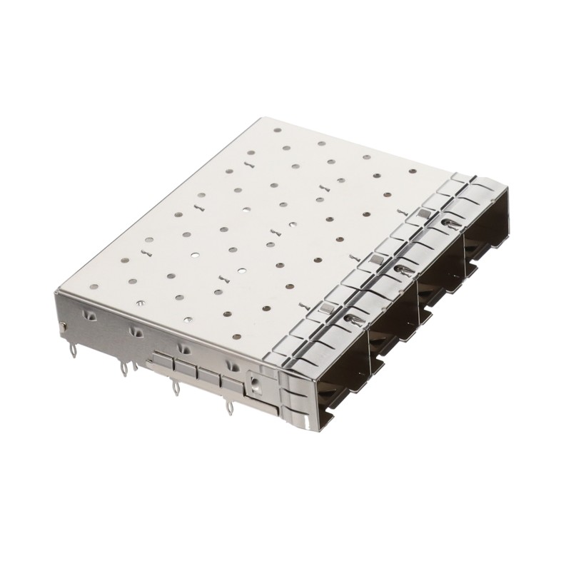 1 pcs : 0747548420 - CONN SFP+ CAGE 1X4 PRESS-FIT R/A