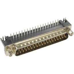 1 pcs : 09684635813 - CONN D-SUB PLUG 37POS R/A SLDR