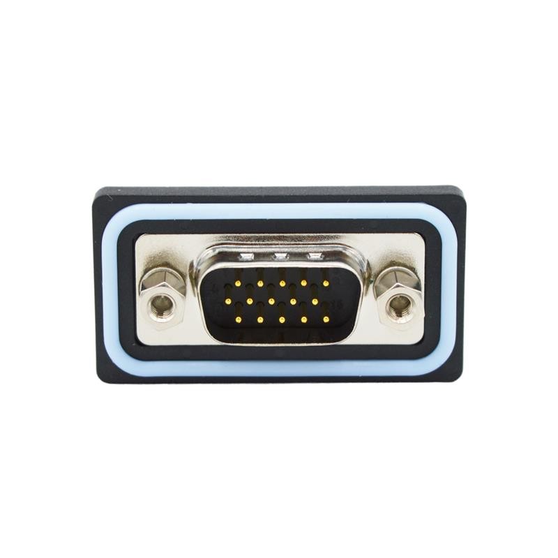 1 pcs : HDF-S15-103L011 - CONN D-SUB HD PLUG 15POS PNL MNT