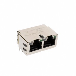 1 pcs : 1-1840560-5 - CONN JACK 2PORT 1000 BASE-T PCB