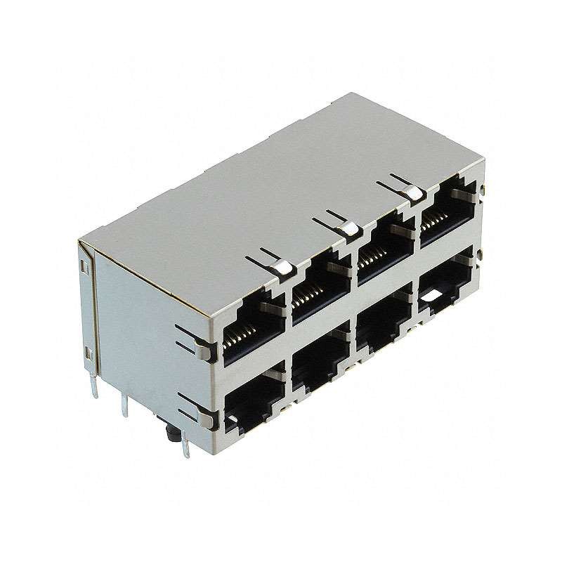 1 pcs : 1-1734715-2 - CONN MOD JACK 8P8C R/A SHIELDED