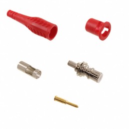 1 pcs : 73104-2 - INSUL BNC (M) CONNCTR/50 OHM RED