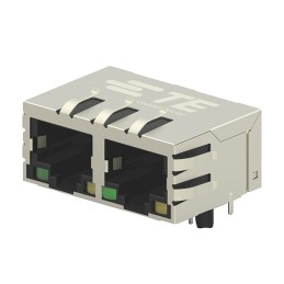 1 pcs : 5-2301996-8 - CONN JACK 2PORT 1000 BASE-T PCB