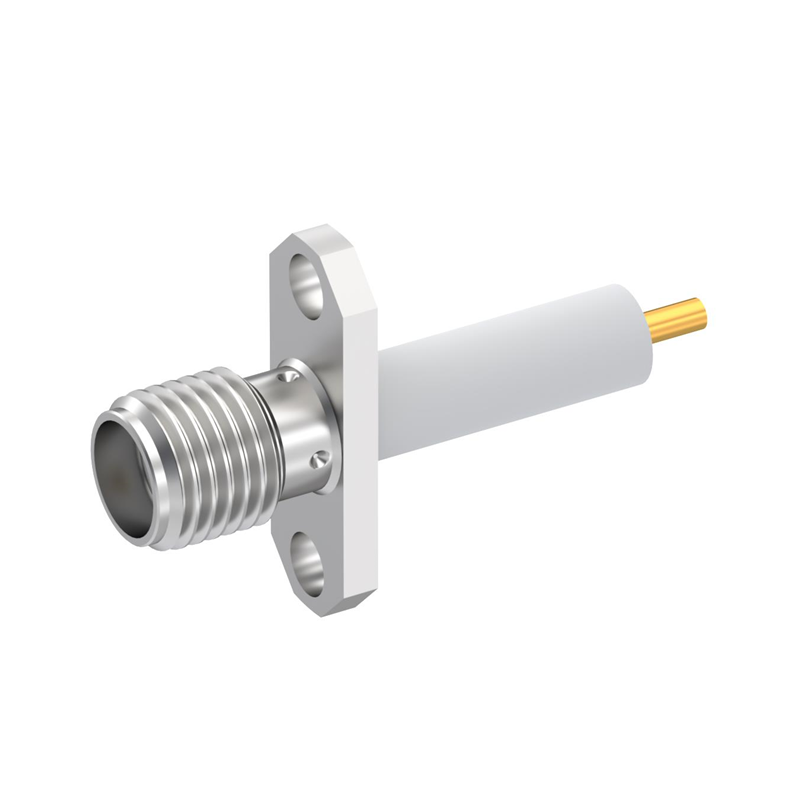 1 pcs : R124464000 - SMA / ADJUST. 2 HOLE FLANGE JACK