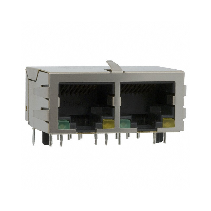 1 pcs : J8064D628ANL - CONN JACK 2PORT 100 BASE-TX PCB