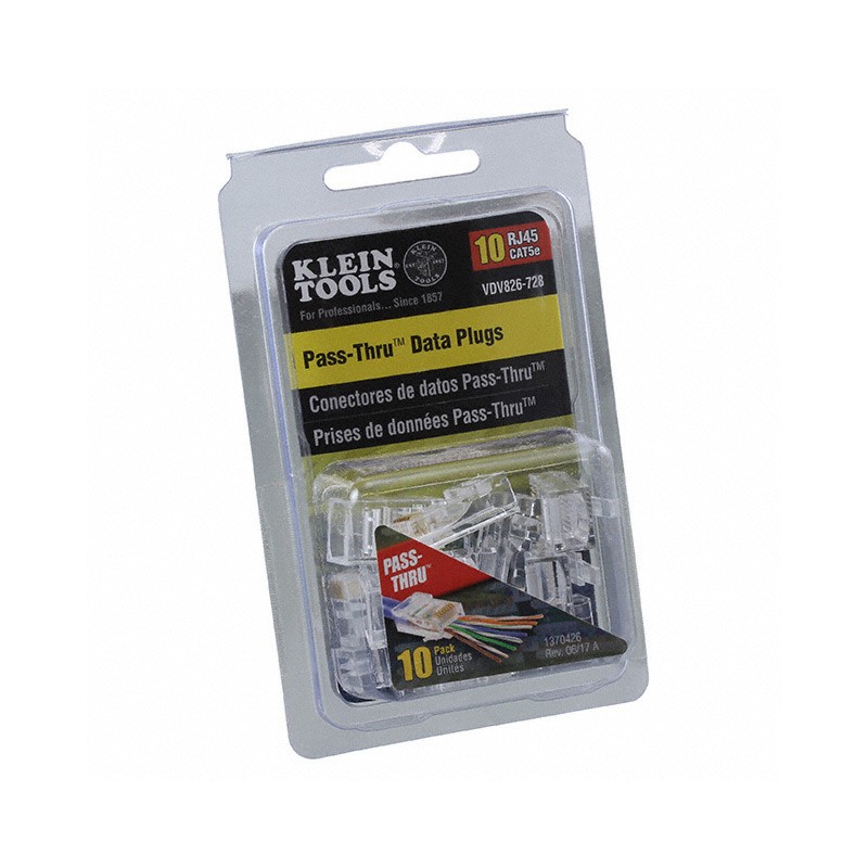 1 pcs : VDV826-728 - CONNECTOR RJ45 CAT5E 10/PK