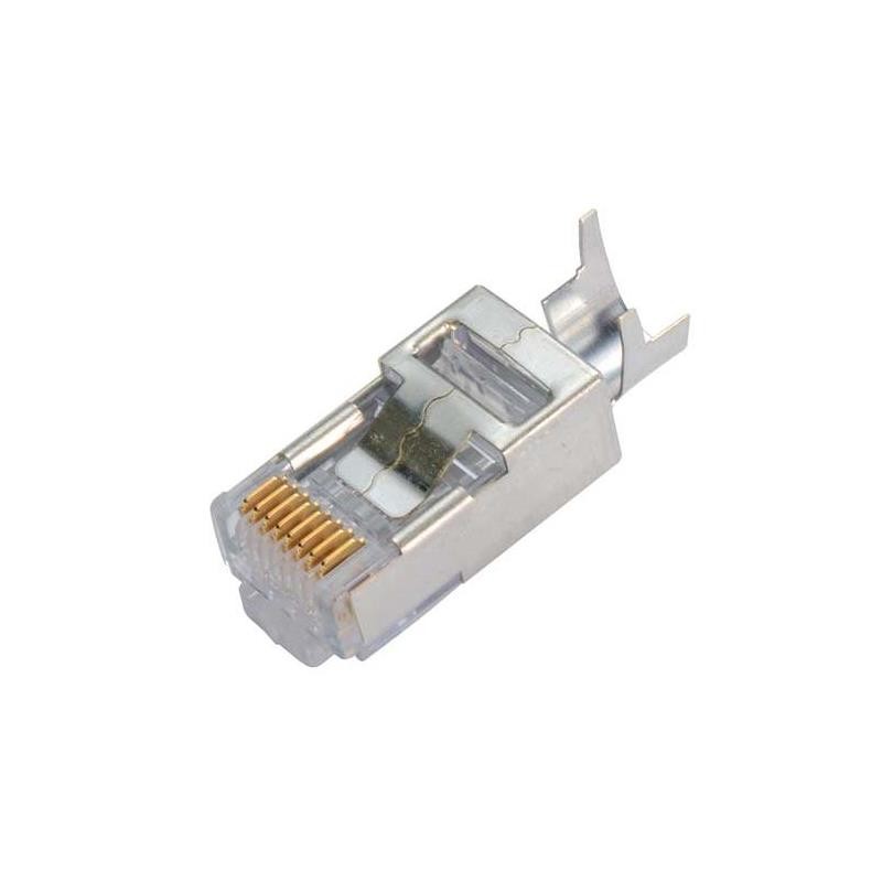 1 pcs : TSP8048C5S - RJ45P SHLD STRNRLF LBAR LODC