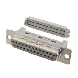 1 pcs : 09663187500 - CONN D-SUB RCPT 25P PNL MNT IDC