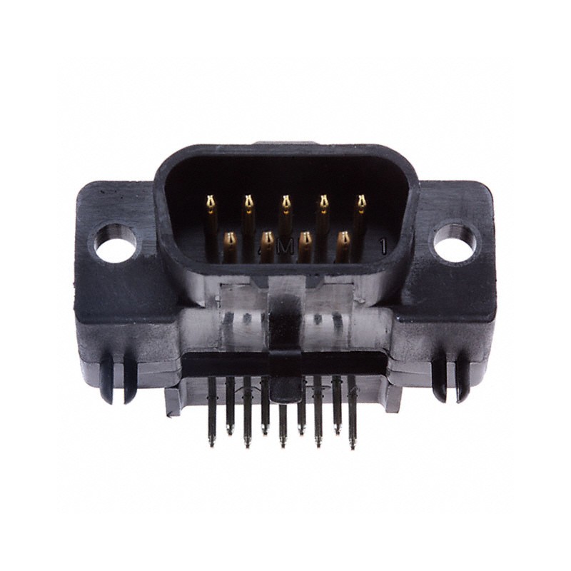 1 pcs : 745001-3 - CONN D-SUB PLUG 9POS R/A SLDR