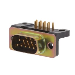 1 pcs : M24308/24-37F - CONN D-SUB PLUG 9POS R/A SOLDER