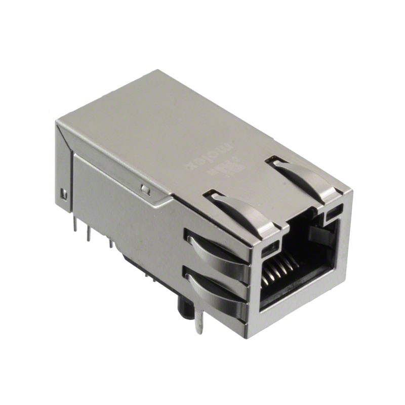 1 pcs : 0857891003 - CONN JACK 1PORT 1000 BASE-T PCB