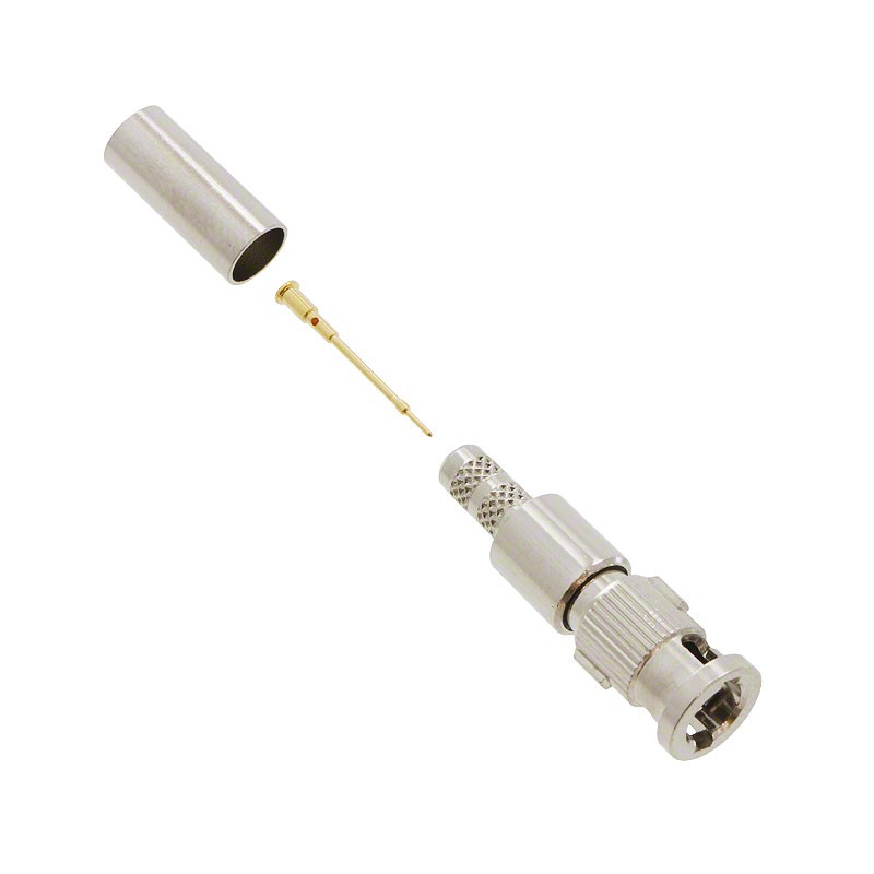 1 pcs : HHD1855A - CONN HDBNC PLUG STR 75 OHM CRIMP