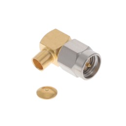 1 pcs : R125154002 - SMA / RIGHT ANGLE PLUG SOLDER TY