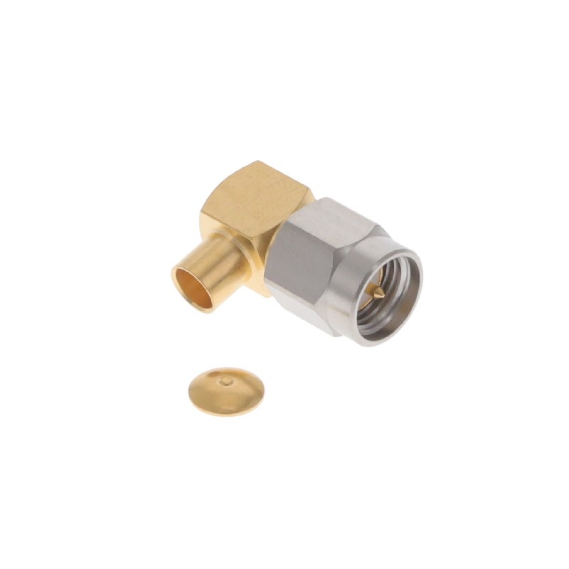 1 pcs : R125154002 - SMA / RIGHT ANGLE PLUG SOLDER TY