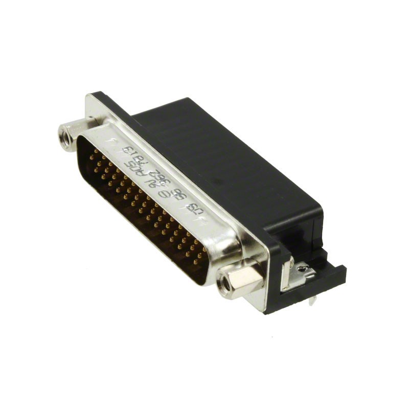 1 pcs : 09563627813 - CONN D-SUB HD PLUG 44P R/A SLDR