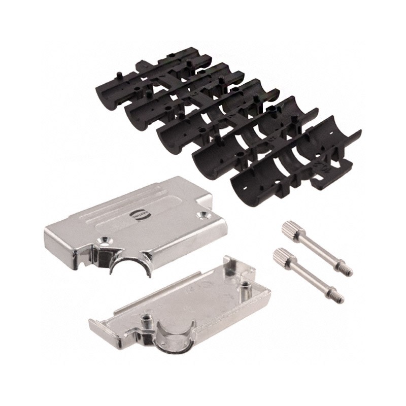 1 pcs : 09670370333 - CONN BACKSHELL 37POS 45DEG